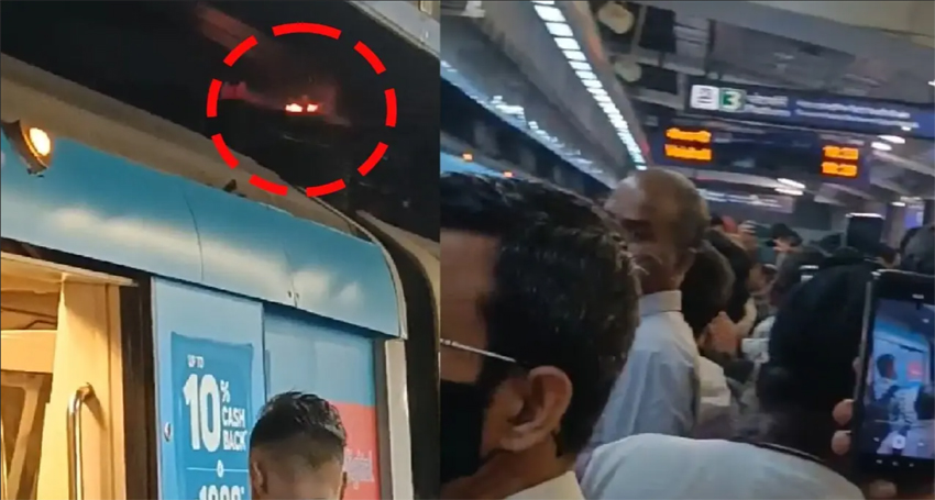 Fire Outbreak at Delhi Metro Train Goes Viral