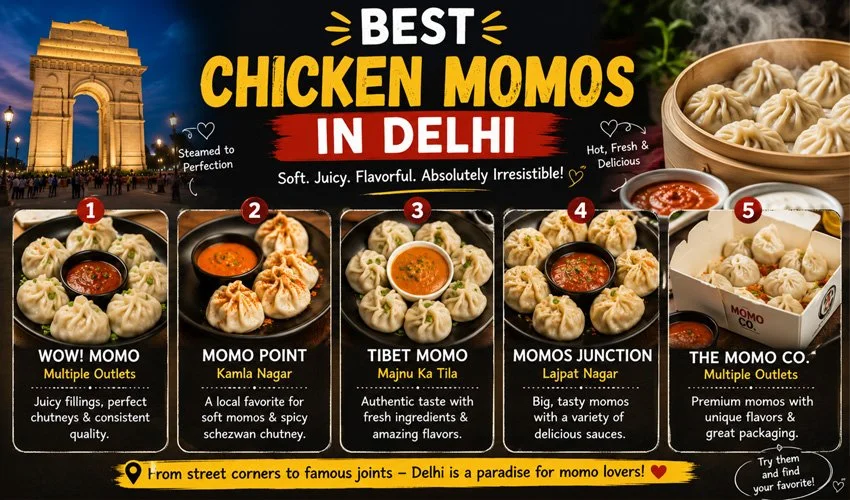 Best Chicken Momos in Delhi