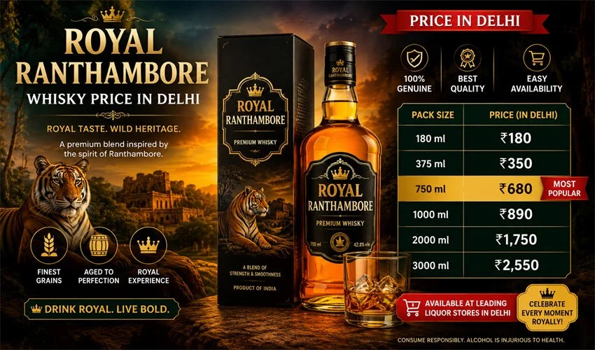 Royal Ranthambore Whisky Price in Delhi