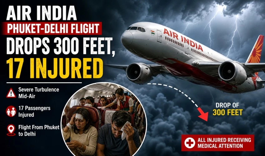 Air India Phuket-Delhi Flight Drops 300 Feet