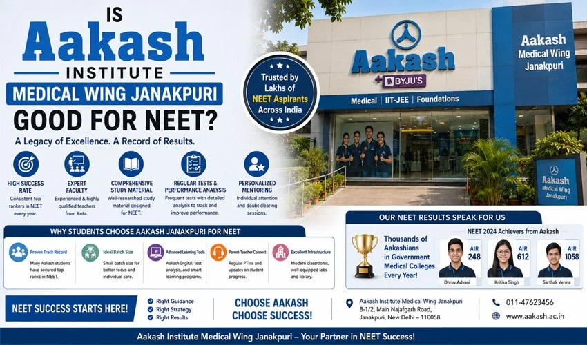 Is Aakash Institute Medical Wing Janakpuri Good for NEET