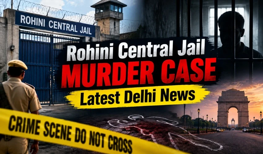 Rohini Central Jail Delhi entrance — site of undertrial inmate stabbing case