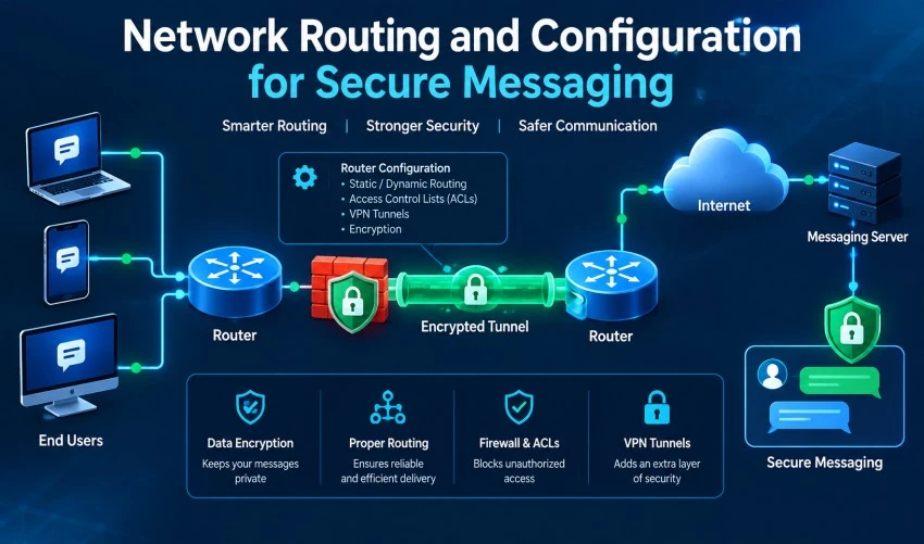 Network Routing and Configuration for Secure Messaging